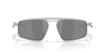 แว่นกันแดด Oakley Bushwick OO6031-05 Satin Chrome Prizm Black Polarized Oakley OO6031-05 603105 ด้านหน้า