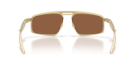 แว่นกันแดด Oakley Bushwick OO6031-06 Satin Light Gold Prizm Tungsten Polarized Oakley OO6031-06 603106 ขาแว่นด้านใน