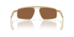 แว่นกันแดด Oakley Bushwick OO6031-06 Satin Light Gold Prizm Tungsten Polarized Oakley OO6031-06 603106 ขาแว่นด้านใน