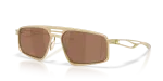 แว่นกันแดด Oakley Bushwick OO6031-06 Satin Light Gold Prizm Tungsten Polarized Oakley OO6031-06 603106 แว่นกันแดด Satin Light Gold Prizm Tungsten Polarized ทุกเพศ