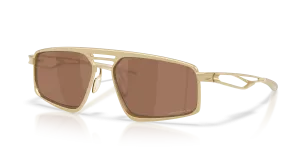 Oakley OO6031-06 603106 แว่นกันแดด Satin Light Gold Prizm Tungsten Polarized ทุกเพศ