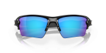 แว่นกันแดด Oakley Flak 2.0 XL OO9188-F7 Polished Black Prizm Sapphire Polarized Oakley OO9188-F7 9188F7 close-up ด้านหน้า