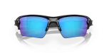แว่นกันแดด Oakley Flak 2.0 XL OO9188-F7 Polished Black Prizm Sapphire Polarized Oakley OO9188-F7 9188F7 close-up ด้านหน้า