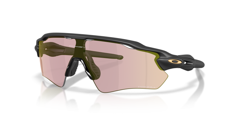 แว่นกันแดด Oakley Radar EV Path OO9208-H0 Matte Black Prizm Transitions Pyrite แว่นกันแดด Oakley OO9208-H0 มุมเฉียง สีดำด้าน สำหรับผู้ชาย