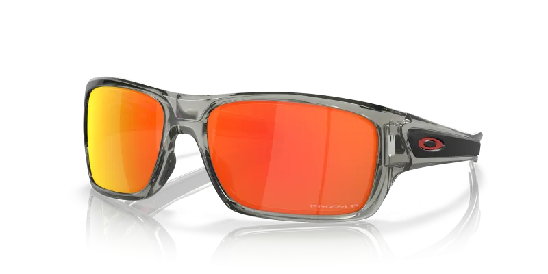 แว่นกันแดด Oakley Turbine OO9263-57 Grey Ink Prizm Ruby Polarized Oakley OO9263-57 926357 แว่นกันแดดทรงสี่เหลี่ยม XXL โพลาไรซ์ Prizm Ruby สำหรับผู้ชาย