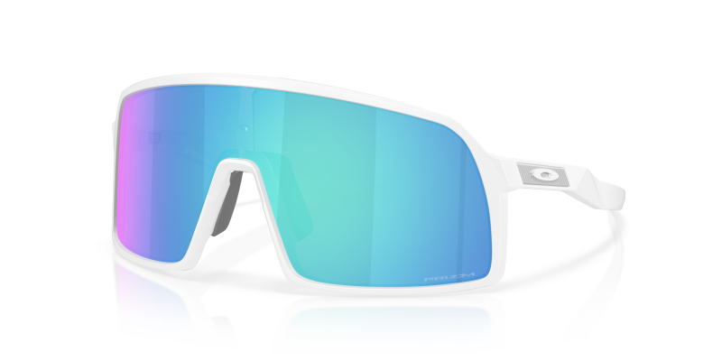 แว่นกันแดด Oakley Sutro S OO9462-15 Matte White Prizm Sapphire แว่นกันแดด Oakley OO9462-15 มุมเฉียง สีขาวด้าน สำหรับผู้ชาย