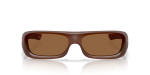 แว่นกันแดด Oakley Permian OO9520-10 Matte Translucent Mahogany Prizm Bronze Gradient แว่นกันแดด Oakley OO9520-10 ด้านหน้า