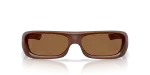 แว่นกันแดด Oakley Permian OO9520-10 Matte Translucent Mahogany Prizm Bronze Gradient แว่นกันแดด Oakley OO9520-10 ด้านหน้า