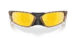 แว่นกันแดด Oakley Plantaris SQ OO9529-07 Matte Sepia Prizm 24K Polarized Oakley OO9529 952907 close-up ด้านหน้า