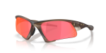 Oakley Suture Jacket OO9532-10 953210 แว่นกันแดดทรงชิลด์สีน้ำตาลด้านควัน ยูนิเซ็กซ์