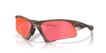 Oakley Suture Jacket OO9532-10 953210 แว่นกันแดดทรงชิลด์สีน้ำตาลด้านควัน ยูนิเซ็กซ์