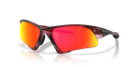 แว่นกันแดด Oakley Suture Jacket OO9532-12 Transparent Iron Red Prizm Ruby แว่นกันแดด Oakley OO9532-12 มุมเฉียง สีแดงเหล็กโปร่งใส สำหรับทุกเพศ