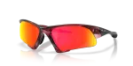 แว่นกันแดด Oakley OO9532-12 มุมเฉียง สีแดงเหล็กโปร่งใส สำหรับทุกเพศ