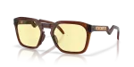 Oakley HSTN SQ OO9533-10 953310 แว่นกันแดดทรงสี่เหลี่ยมจัตุรัสสีเหลืองอำพันเข้ม ยูนิเซ็กซ์