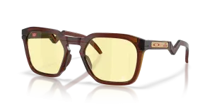 Oakley HSTN SQ OO9533-10 953310 แว่นกันแดดทรงสี่เหลี่ยมจัตุรัสสีเหลืองอำพันเข้ม ยูนิเซ็กซ์