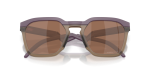 แว่นกันแดด Oakley HSTN SQ OO9533-11 Matte Aubergine Prizm Tungsten Polarized แว่นกันแดด Oakley OO9533-11 close-up ด้านหน้า
