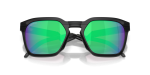 แว่นกันแดด Oakley HSTN SQ OO9533-13 Matte Black Ink Prizm Jade แว่นกันแดด Oakley OO9533-13 close-up ด้านหน้า