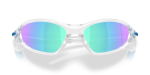 แว่นกันแดด Oakley Portal Jacket OO9536-07 Matte Clear Prizm Sapphire แว่นกันแดด Oakley OO9536-07 close-up ด้านหน้า