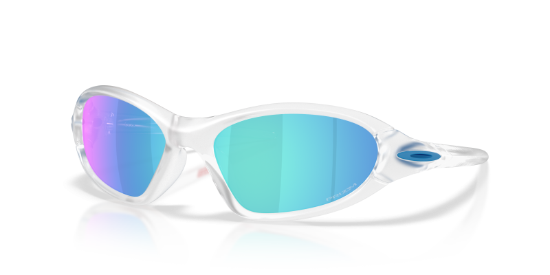 แว่นกันแดด Oakley Portal Jacket OO9536-07 Matte Clear Prizm Sapphire แว่นกันแดด Oakley OO9536-07 มุมเฉียง สีใสด้าน สำหรับทุกเพศ