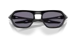 แว่นกันแดด Oakley Cage Jacket OO9537-01 Matte Black Prizm Grey แว่นกันแดด Oakley OO9537-01 close-up ด้านหน้า