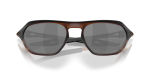 แว่นกันแดด Oakley Cage Jacket OO9537-04 Matte Rootbeer Prizm Black แว่นกันแดด Oakley OO9537-04 close-up ด้านหน้า