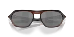 แว่นกันแดด Oakley Cage Jacket OO9537-04 Matte Rootbeer Prizm Black แว่นกันแดด Oakley OO9537-04 close-up ด้านหน้า