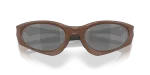 แว่นกันแดด Oakley Suture Coat OO9539-06 สีมะฮอกกานีเนื้อแมท Prizm Black แว่นกันแดด Oakley OO9539-06 close-up ด้านหน้า