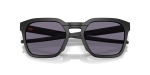 แว่นกันแดด Oakley HSTN SQ 2.0 OO9555-01 Matte Black Prizm Grey แว่นกันแดด Oakley OO9555-01 close-up ด้านหน้า