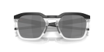 แว่นกันแดด Oakley HSTN SQ 2.0 OO9555-05 Matte Black Prizm Black Polarized แว่นกันแดด Oakley OO9555-05 close-up ด้านหน้า