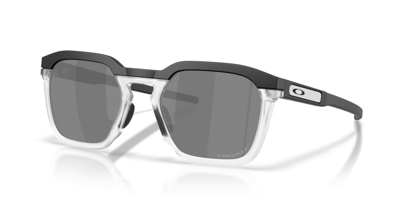 แว่นกันแดด Oakley HSTN SQ 2.0 OO9555-05 Matte Black Prizm Black Polarized แว่นกันแดด Oakley OO9555-05 มุมเฉียง สีดำด้าน สำหรับทุกเพศ