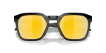 แว่นกันแดด Oakley HSTN SQ 2.0 OO9555-07 ดำขัดเงา Prizm 24K Polarized แว่นกันแดด Oakley OO9555-07 close-up ด้านหน้า