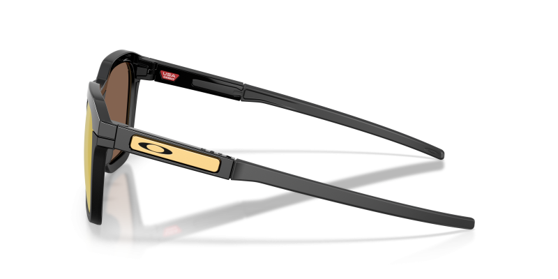แว่นกันแดด Oakley OO9555-07 มุมข้าง ขาแว่นสีดำขัดเงา