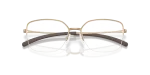 กรอบแว่นสายตา Oakley Moonglow OX3006-09 Satin Champagne Oakley OX3006 300609 close-up ด้านหน้า