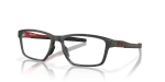 กรอบแว่นสายตา Oakley Metalink OX8153-05 Satin Grey Smoke Oakley OX8153-05 815305 มุมเอียง 3/4