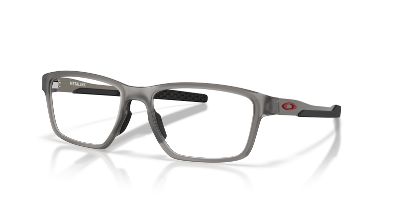 กรอบแว่นสายตา Oakley Metalink OX8153-19 Satin Grey Smoke Oakley OX8153-19 815319 แว่นสายตาสีเทาควันซาติน สำหรับผู้ชาย