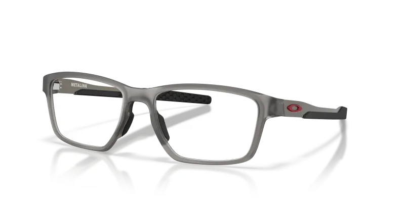 กรอบแว่นสายตา Oakley Metalink OX8153-19 Satin Grey Smoke Oakley OX8153-19 815319 แว่นสายตาสีเทาควันซาติน สำหรับผู้ชาย