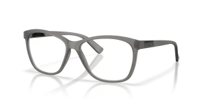 แว่นสายตา Oakley OX8155-15 มุมเฉียง สี Satin Grey Smoke สำหรับผู้หญิง