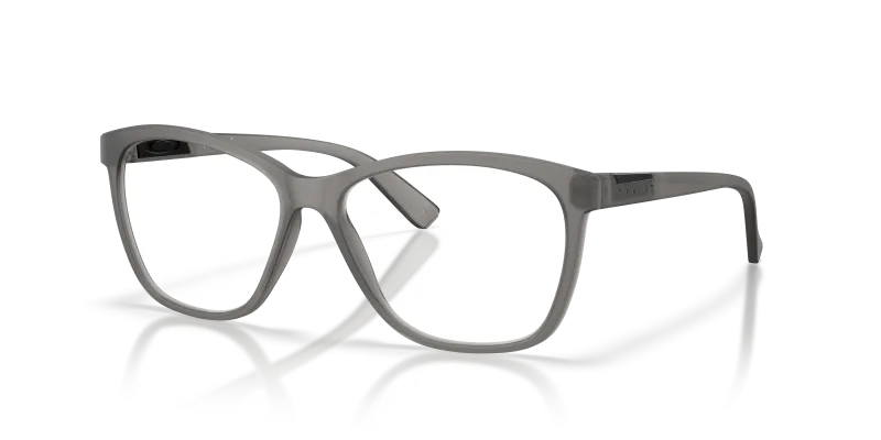 แว่นสายตา Oakley OX8155-15 มุมเฉียง สี Satin Grey Smoke สำหรับผู้หญิง