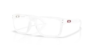 แว่นสายตา Oakley OX8156-20 มุมเฉียง สีใสด้าน สำหรับผู้ชาย