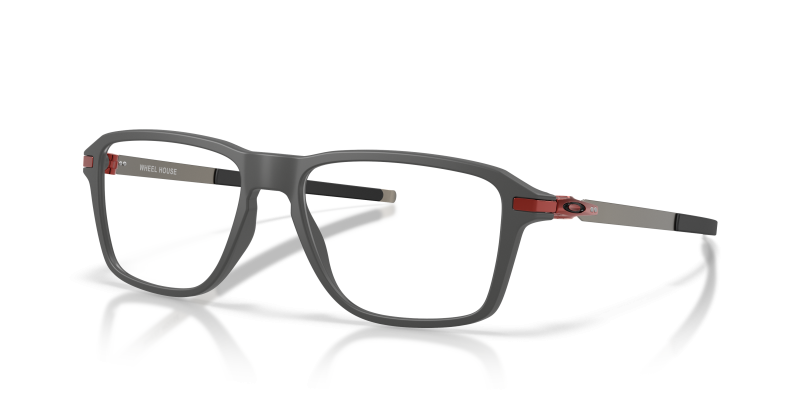 กรอบแว่นสายตา Oakley Wheel House OX8166-11 Matte Dark Grey แว่นสายตา Oakley OX8166-11 มุมเฉียง สีเทาเข้มด้าน สำหรับผู้ชาย
