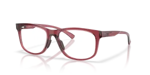แว่นสายตา Oakley OX8175-11 มุมเฉียง สีแดงเหล็กโปร่งใส สำหรับผู้หญิง