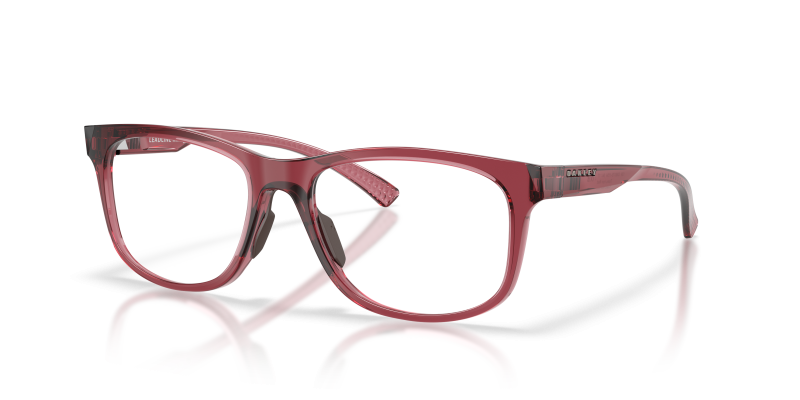 กรอบแว่นสายตา Oakley Leadline RX OX8175-11 Transparent Iron Red แว่นสายตา Oakley OX8175-11 มุมเฉียง สีแดงเหล็กโปร่งใส สำหรับผู้หญิง