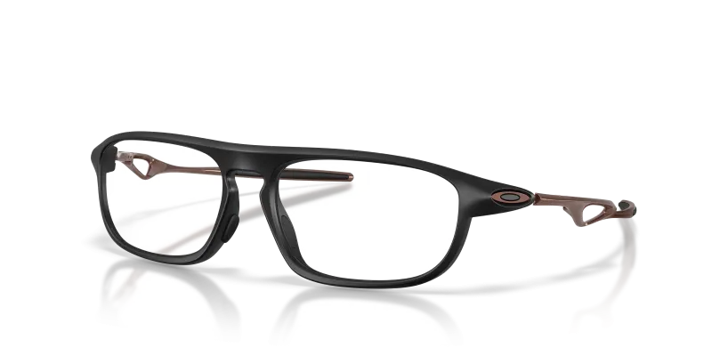 แว่นสายตา Oakley OX8203-06 มุมเฉียง สี Satin Black สำหรับทุกเพศ