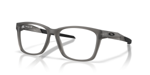 แว่นสายตา Oakley OX8209-02 มุมเฉียง สี Satin Grey Smoke สำหรับผู้ชาย