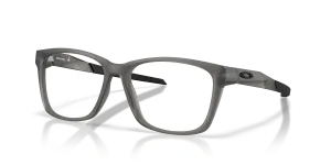 แว่นสายตา Oakley OX8209-02 มุมเฉียง สี Satin Grey Smoke สำหรับผู้ชาย