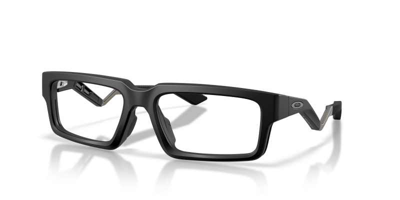 แว่นสายตา Oakley OX8210-01 มุมเฉียง สี Satin Black สำหรับผู้ชาย