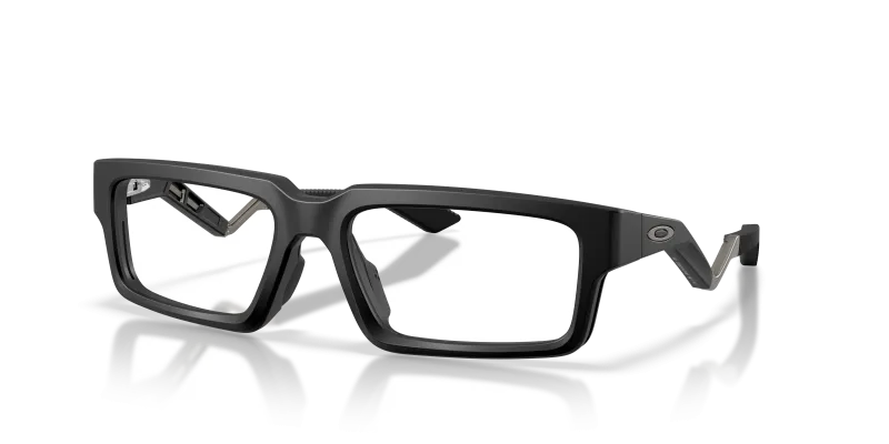 แว่นสายตา Oakley OX8210-01 มุมเฉียง สี Satin Black สำหรับผู้ชาย