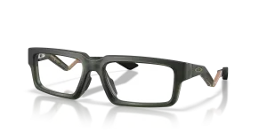แว่นสายตา Oakley OX8210-04 มุมเฉียง สี Matte Olive Ink สำหรับผู้ชาย