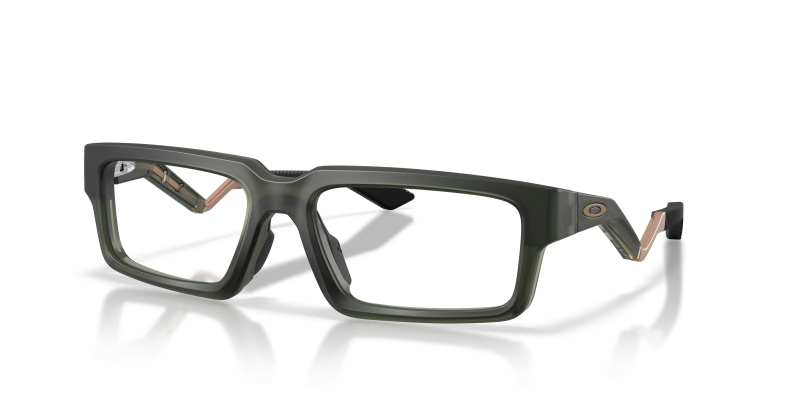 แว่นสายตา Oakley OX8210-04 มุมเฉียง สี Matte Olive Ink สำหรับผู้ชาย
