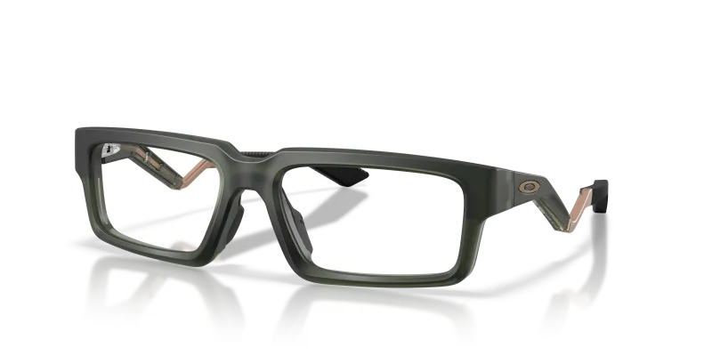 แว่นสายตา Oakley OX8210-04 มุมเฉียง สี Matte Olive Ink สำหรับผู้ชาย